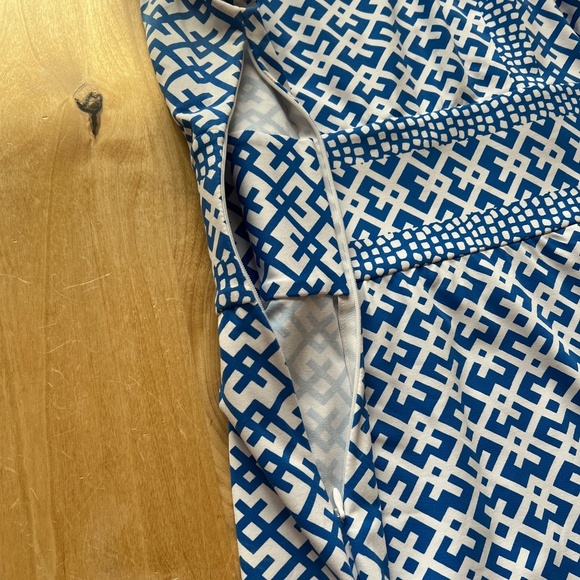 J MCLAUGHLIN LOLA DRESS M AUDIN GEO SHEATH OFFICE SUMMER CHIC FEMININE TIMELESS - Picture 11 of 12